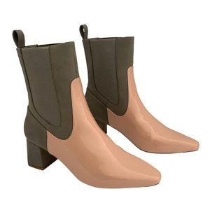 COCONUTS by Matisse Pendant Colorblock   Womens Mod Heeled Ankle Boots Size 6.5M